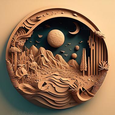 3D модель Ул Родная планета игра (STL)